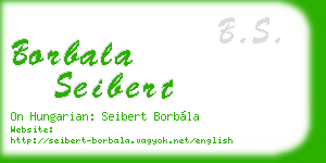 borbala seibert business card
